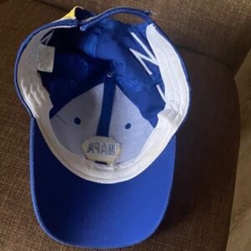 Racing Blue & Yellow Men's Motorsport Cap - Picture 5 of 5